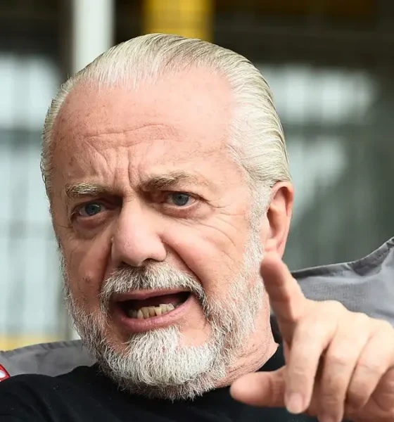 Il presidente del Napoli, Aurelio De Laurentiis