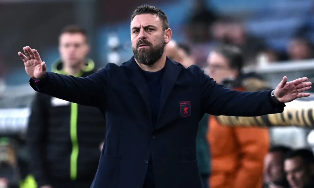 De Rossi in conferenza stampa in vista di Genoa Milan: «Ieri si è fermato Ostigard, Norton-Cuffy l’ho visto andare forte»