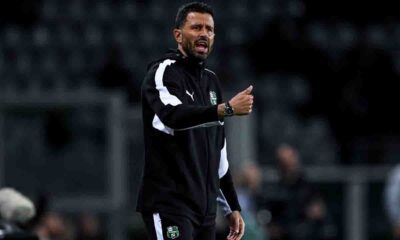 L'allenatore del Sassuolo, Fabio Grosso
