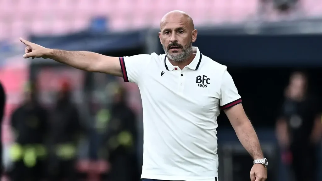 L'allenatore del Bologna, Vincenzo Italiano