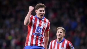 L'attaccante dell'Atletico Madrid, Julian Alvarez