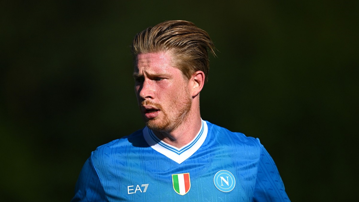 Il centrocampista del Napoli, Kevin De Bruyne