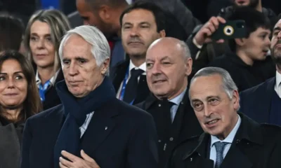 Giovanni Malagò e Giancarlo Abete, insieme allo stadio