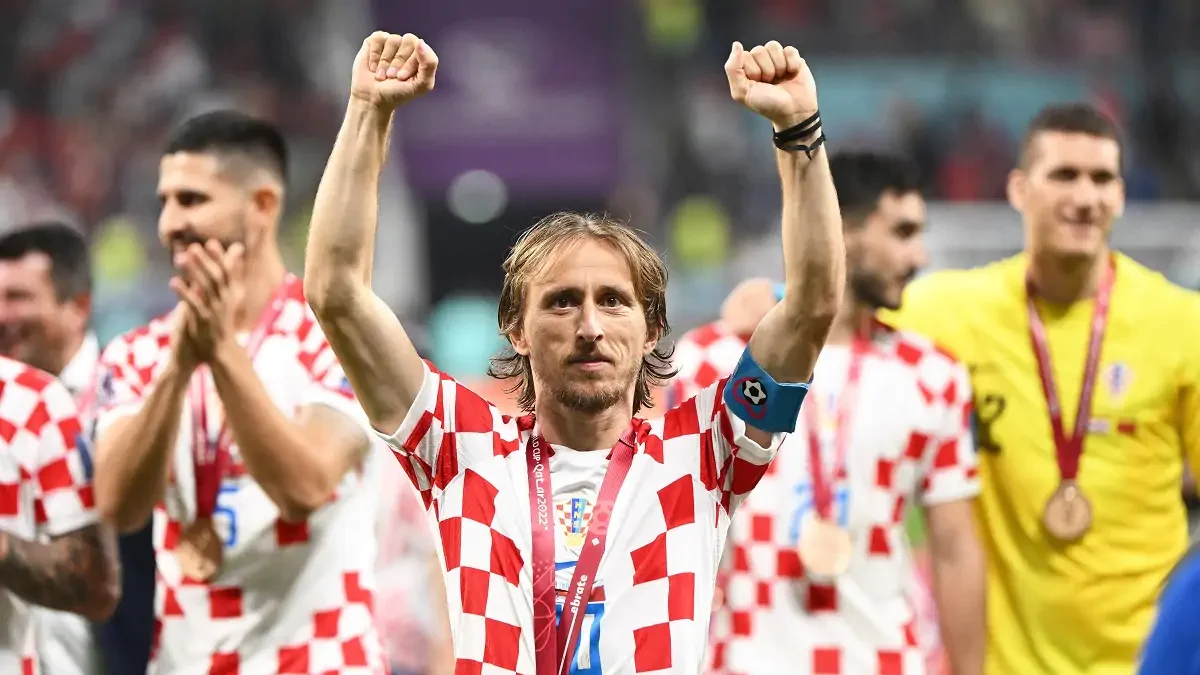 Il centrocampista della Croazia e del Milan, Luka Modric