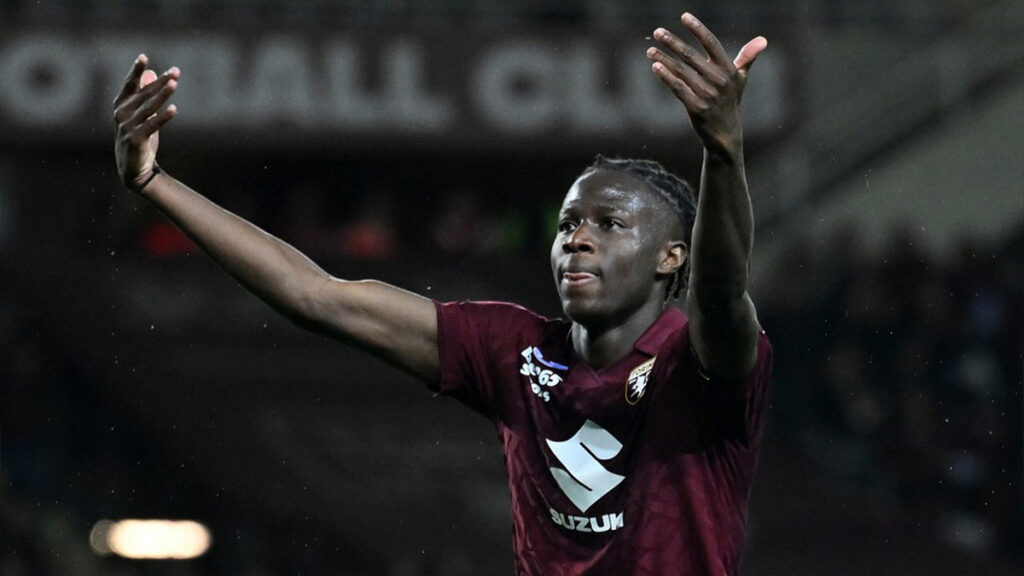 L'attaccante del Torino, Alieu Njie