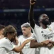 Real Madrid giocatori esultano