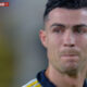 L'attaccante dell'Al Nassr, Cristiano Ronaldo, in lacrime dopo la doppietta e la vittoria della Saudi Pro League