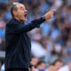 Sarri, ex allenatore della Lazio, in panchina