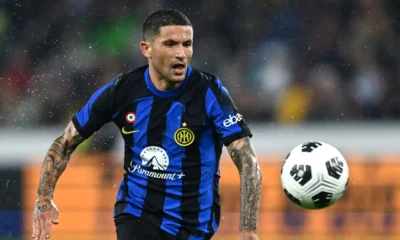 Il centrocampista Stefano Sensi, con la maglia dell'Inter