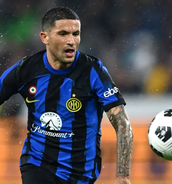 Il centrocampista Stefano Sensi, con la maglia dell'Inter