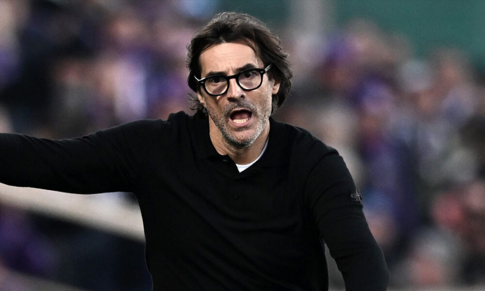 L'allenatore della Fiorentina, Paolo Vanoli arrabbiato