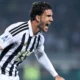 Vlahovic Juventus mentre esulta con la maglia bianconera