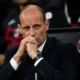 Allegri preoccupato sulla panchina del Milan