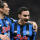 L'esterno dell'Atalanta, Davide Zappacosta, esulta dopo un gol