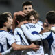 gol Nico Paz Como abbraccio squadra