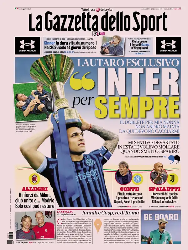 Le prime pagine dei quotidiani sportivi – 19 maggio 2026 32 image 22