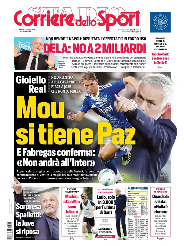 Le prime pagine dei quotidiani sportivi – 23 maggio 2026 6 Image