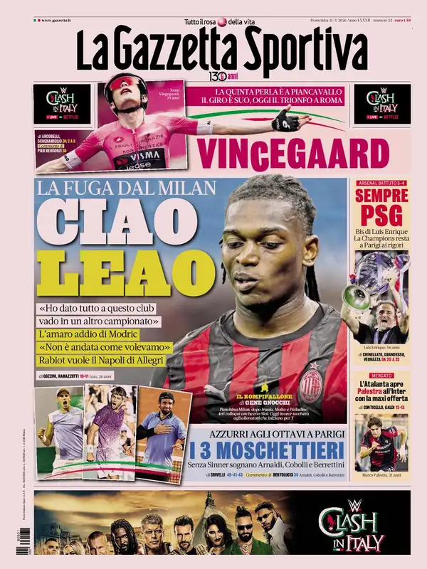 Le prime pagine dei quotidiani sportivi – 31 maggio 2026 32 Image