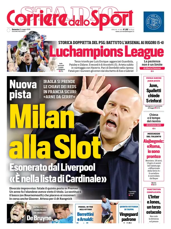 Le prime pagine dei quotidiani sportivi – 31 maggio 2026 33 Image