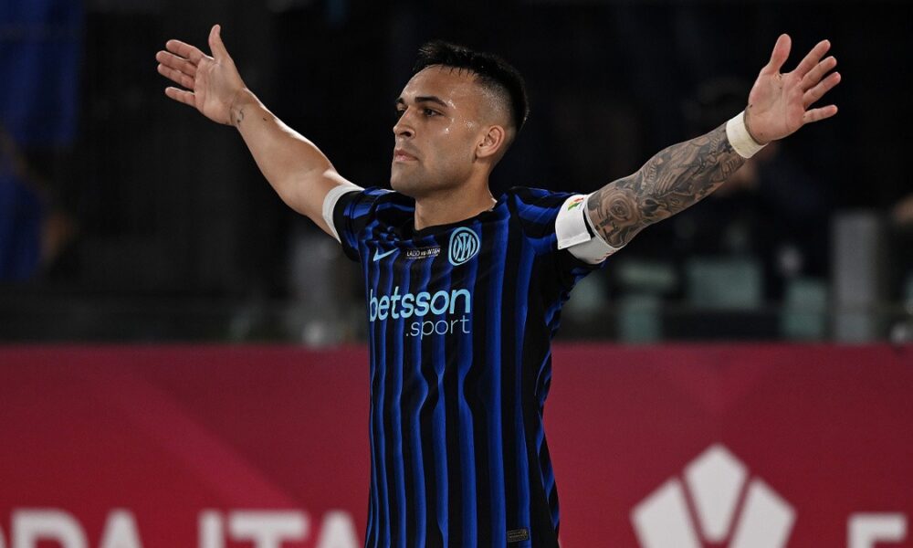 Lautaro Martinez nella storia dell’Inter: raggiunto il record di Crespo e Cruz in finale di Coppa Italia
