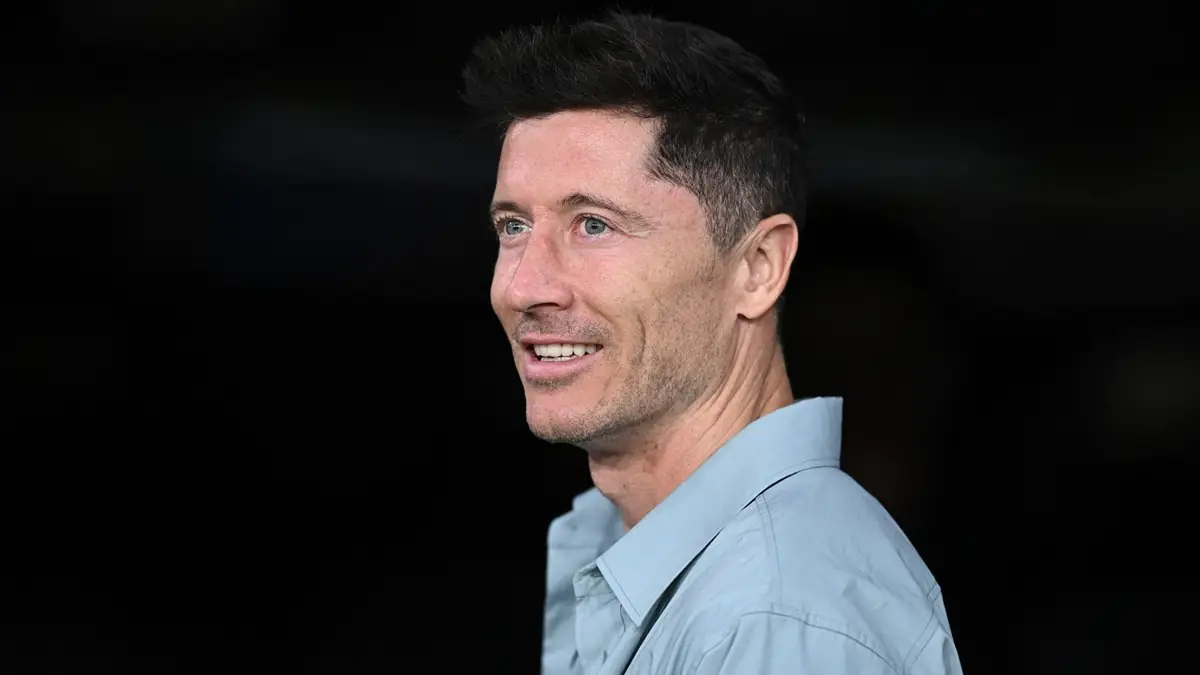 L'attaccante del Barcellona, Robert Lewandowski