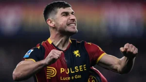 Il centrocampista del Genoa, Ruslan Malinovskyi