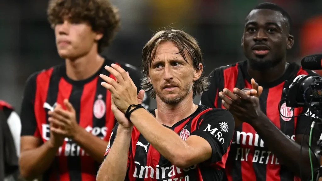 Il centrocampista del Milan, Luka Modric