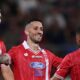 Monza squadra festeggia dopo un gol