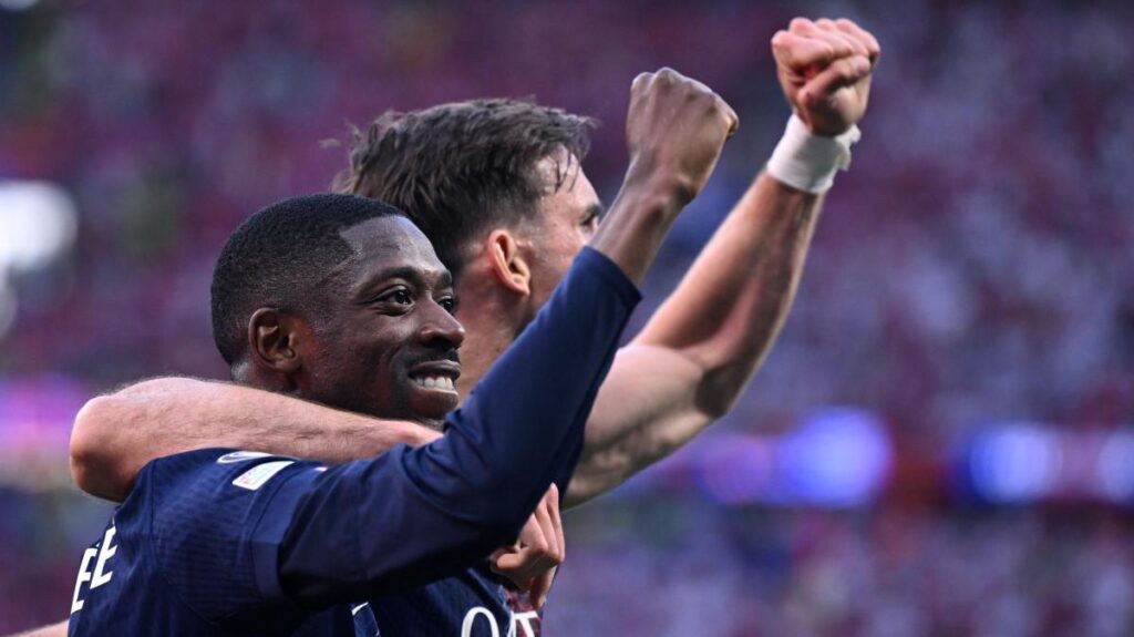 Psg dembele esulta champions
