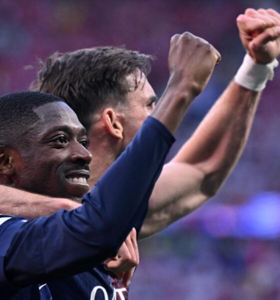 Psg dembele esulta champions