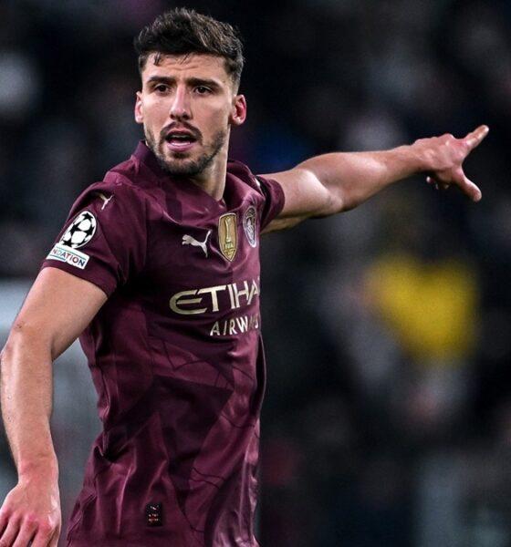 Ruben Dias in campo con la maglia del Manchester City
