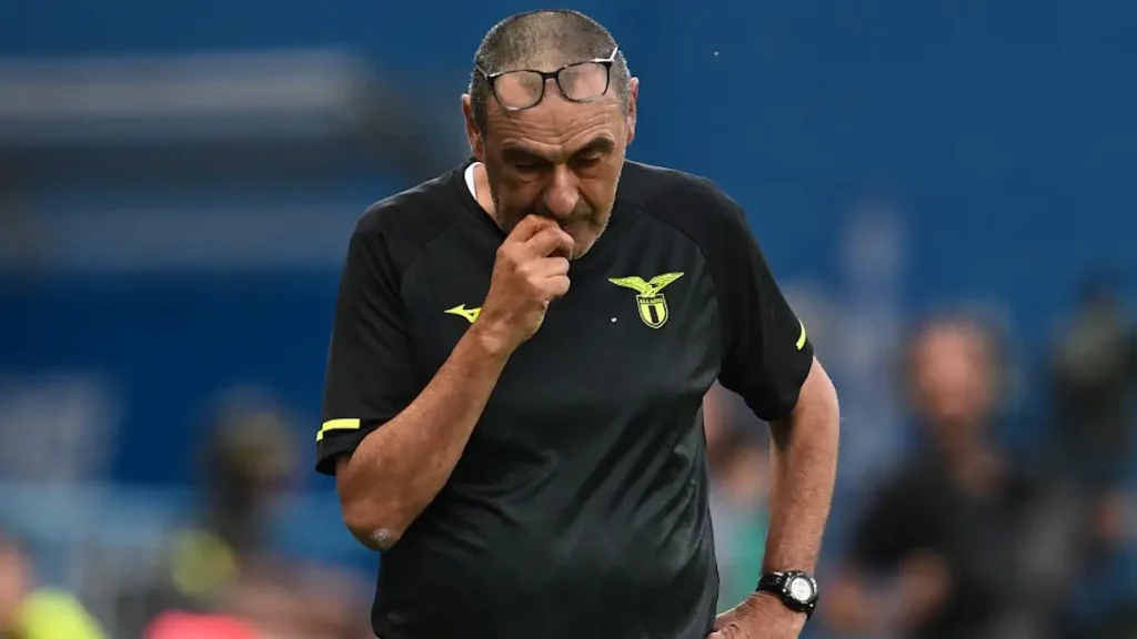 L'allenatore della Lazio, Maurizio Sarri
