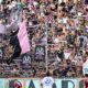 tifosi Palermo allo stadio in curva