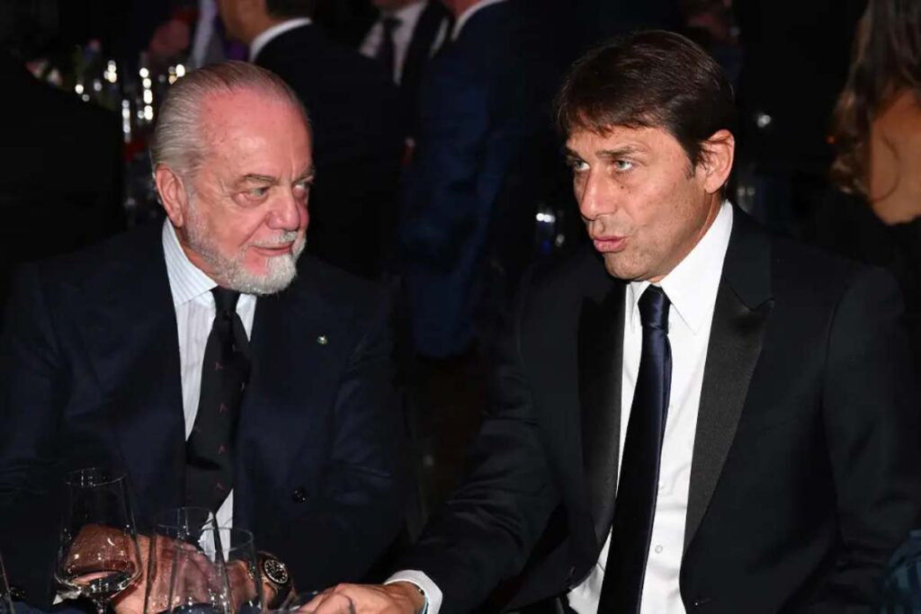 Conte e De Laurentiis per calcio