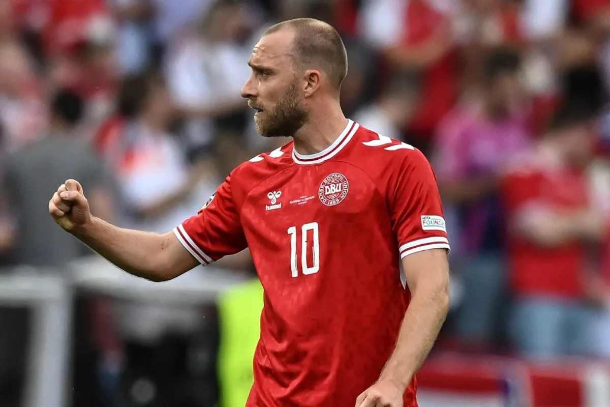 Il centrocampista della Danimarca, Christian Eriksen