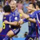 Giappone esultanza gol