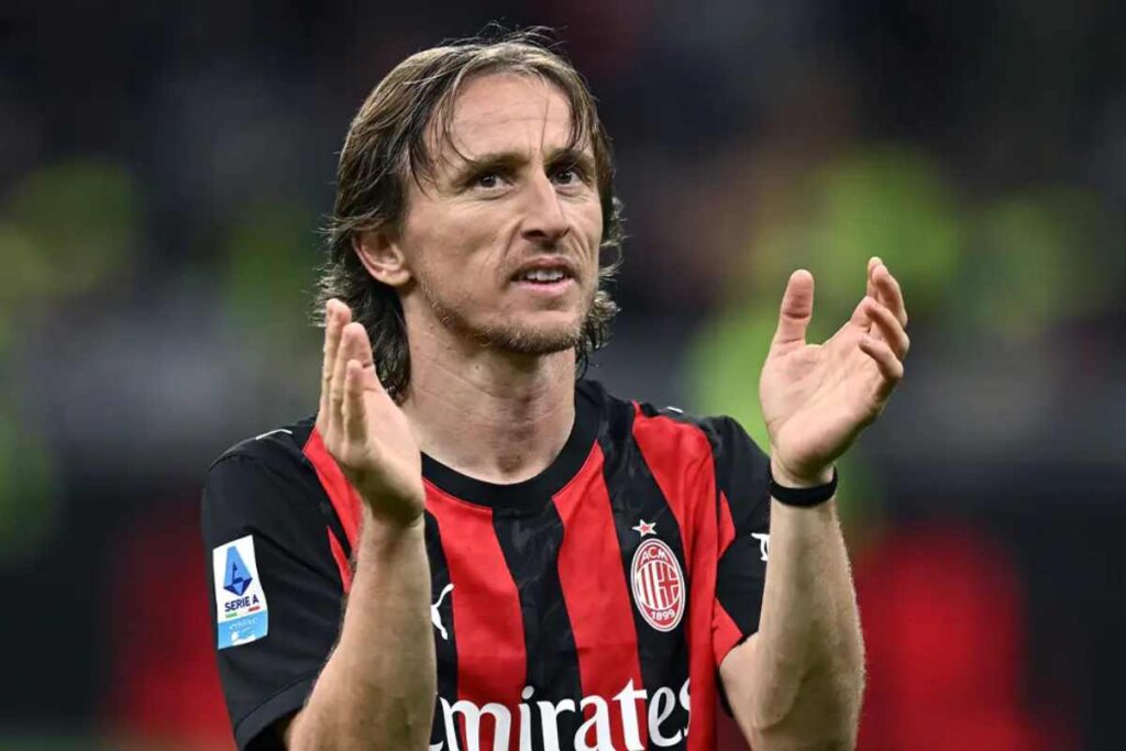 Il centrocampista del Milan, Luka Modric
