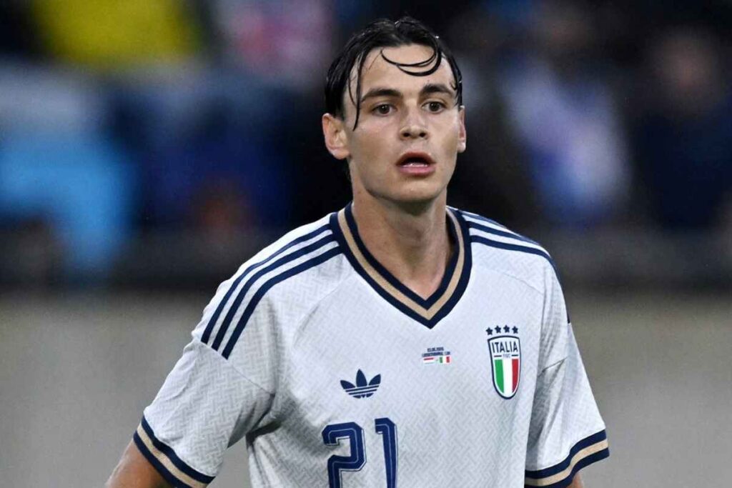 Niccolò Pisilli durante Lussemburgo Italia