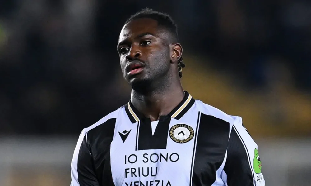 Il difensore dell'Udinese Solet
