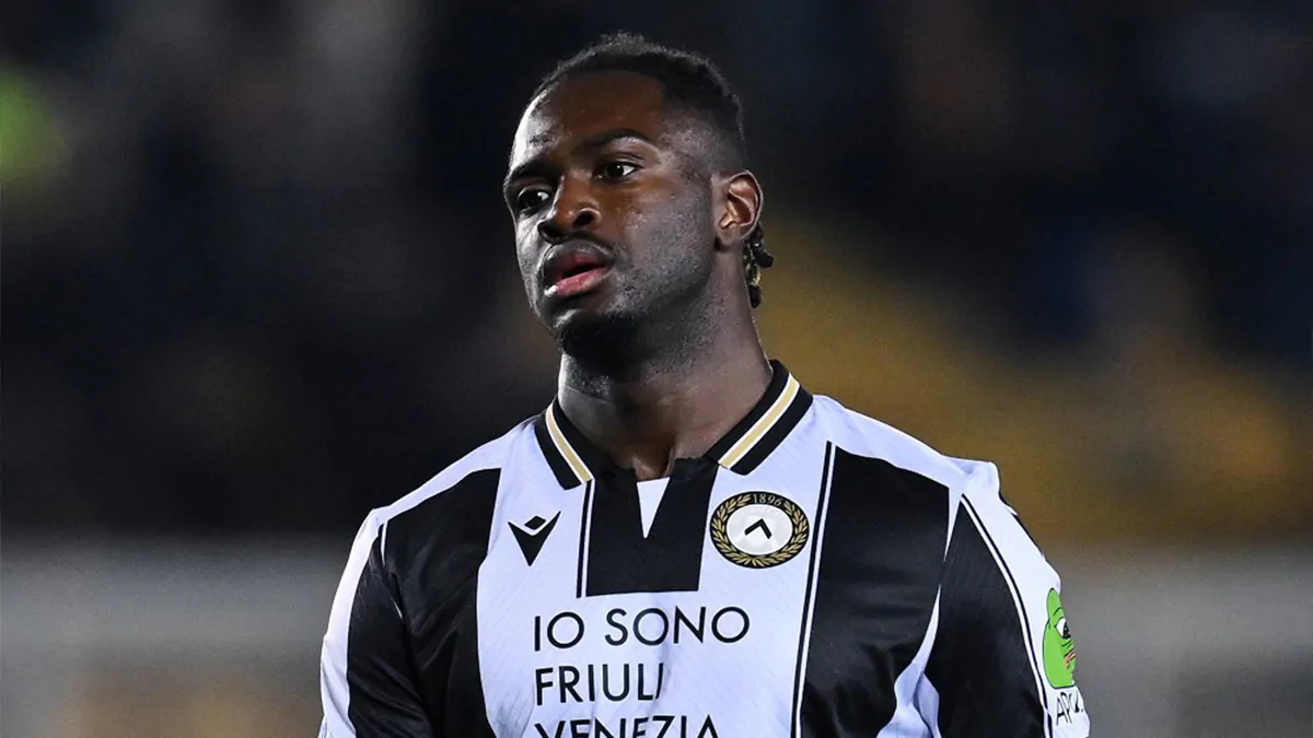 Il difensore dell'Udinese Solet