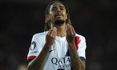 Barcola con la maglia del Psg