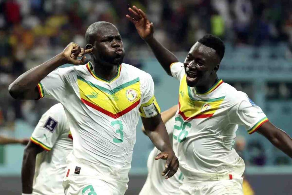 Esultanza Koulibaly Senegal