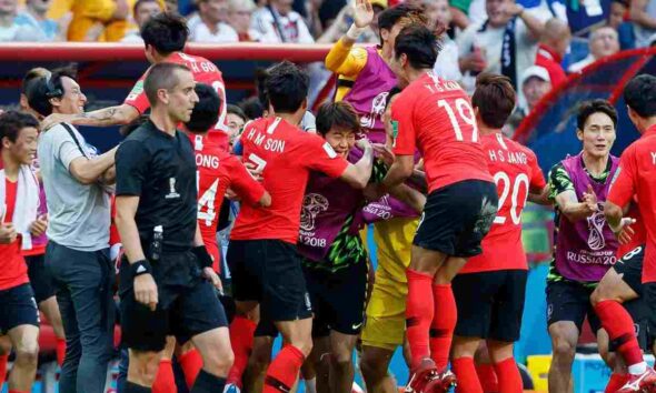 Esultanza gol Corea Del Sud Mondiale