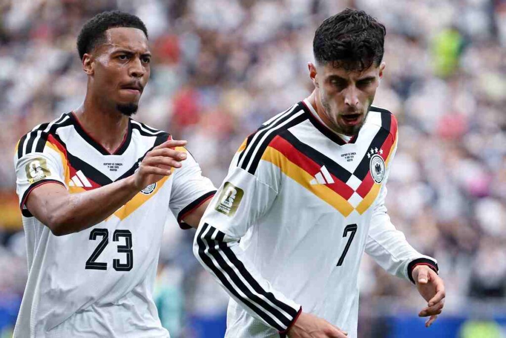 Esultanza gol Havertz in Germania Curacao