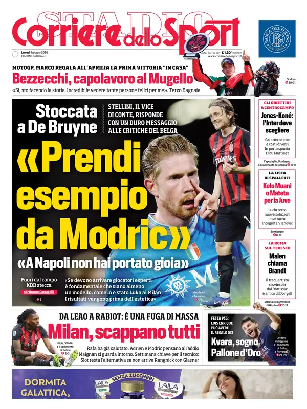Le prime pagine dei quotidiani sportivi – 1 giugno 2026 33 Image