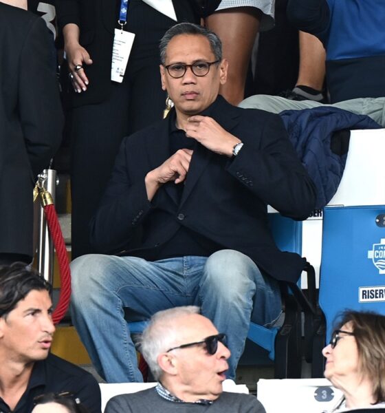 Suwarso presidente del Como in tribuna