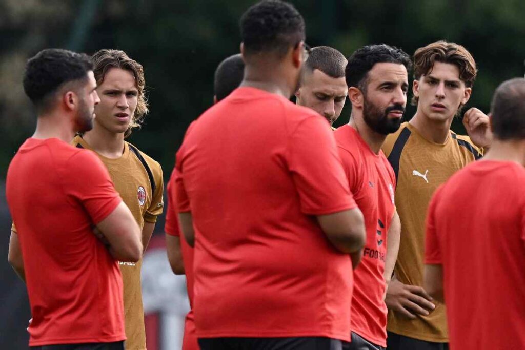 Allenamento Milan raduno Amorim