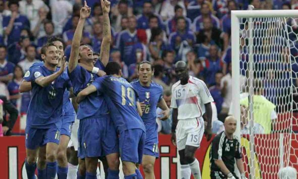 Esultanza Materazzi gol Italia Francia