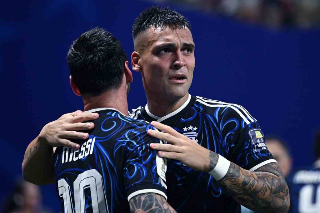 Lautaro lacrime Messi Inghilterra Argentina