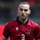Mario Mitaj con la maglia dell'Albania